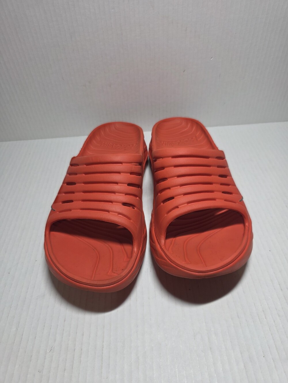 Hoka one One Ora Recovery Slide Men’s Size 10 Orange Sandals - Picture 2 of 7